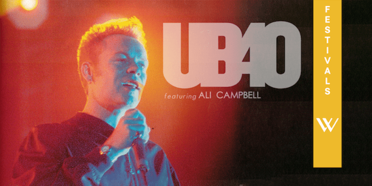 Singer Ali Campbell performing with UB40